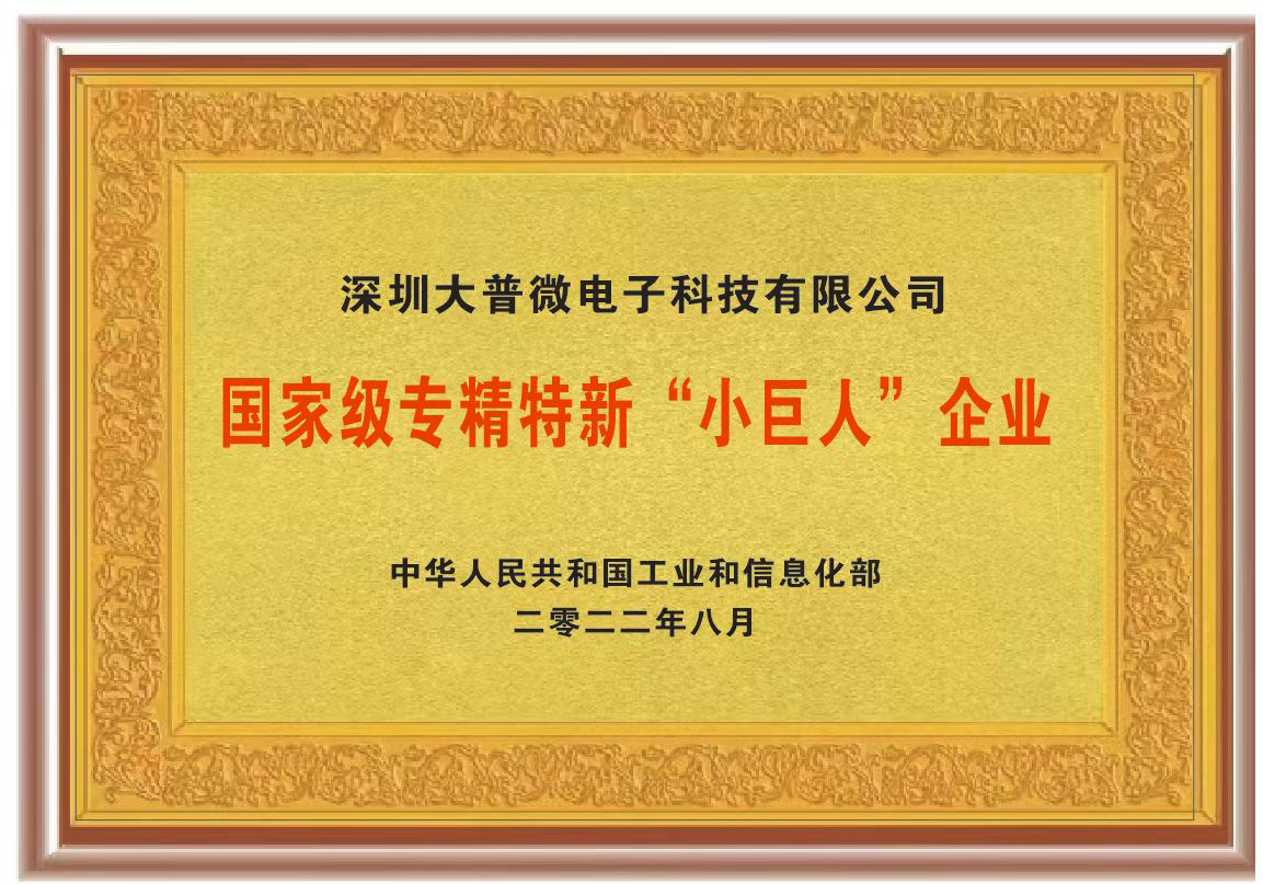 国家级专精特新“小巨人”企业